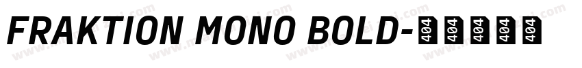 FRAKTION MONO BOLD字体转换